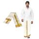 MEN'S Art Silk Golden  Dhoti